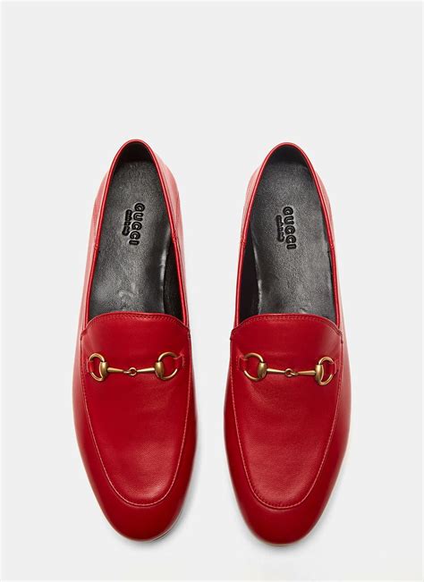 gucci red loafers women's|gucci suede loafer.